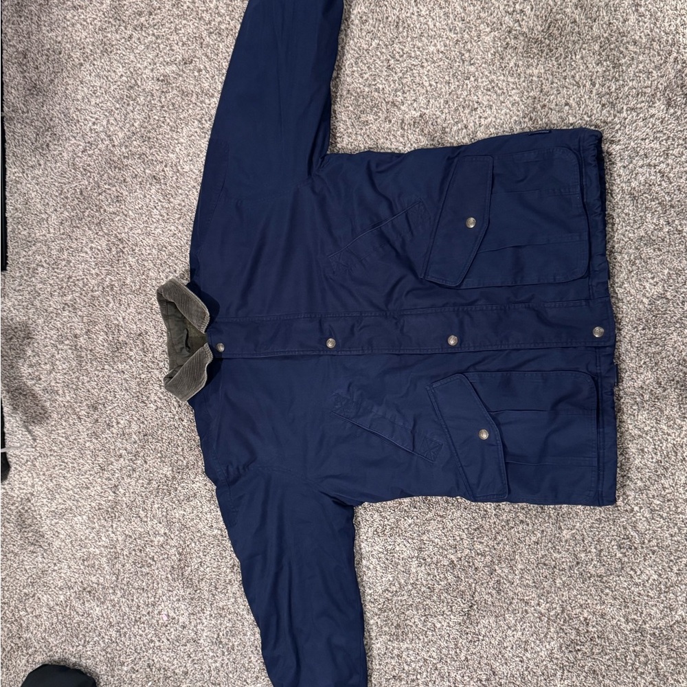 Pacific Trail Men's Blue Jacket with Gray Collar